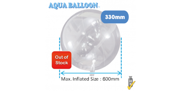 Aqua Balloon Round 330mm (Non-Pkgd. / 1ct) (Out of Stock), TK-AQ-R320014