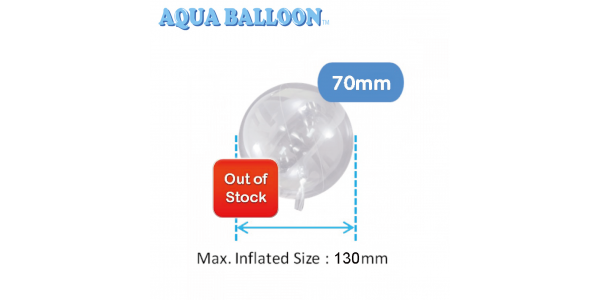 Aqua Balloon Round 70mm / Air (Non-Pkgd. / 10ct), (Out of Stock) TK-AQ-R320013