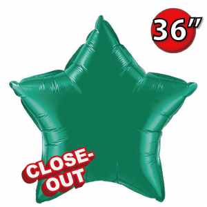 Foil Star 36" Emerald Green (Non-Pkgd.), QF36SP22374 (D) _309