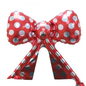 Foil - Mini Ribbon Polka Dot (Red w/Silver) / Air (non-pkgd.), TK-RB-22515