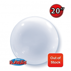 Deco Bubble 20" - Clear (Pkgd.) Out of Stock , QBDECO-68824