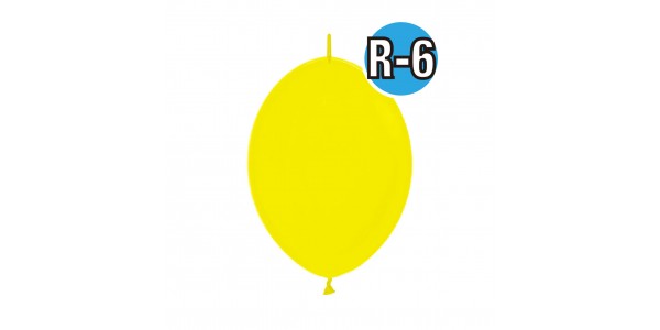 Link-O-Loon 6"  Std Yellow #020  (Fashion) ,  SL06LFS020