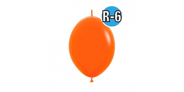 Link-O-Loon 6" Std Orange #061  (Fashion) ,  SL06LFS061