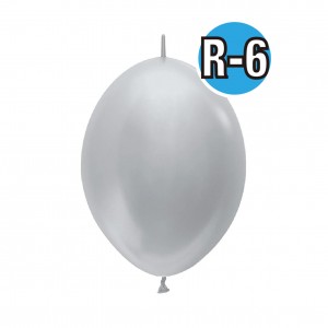 Link-O-Loon 6" Satin Sliver #481 ( Satin / Metallic ) ,  SL06LS481