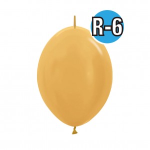 Link-O-Loon 6" Metallic Gold #570  ( Satin / Metallic ) ,  SL06LM570