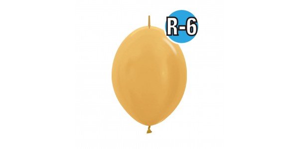 Link-O-Loon 6" Metallic Gold #570  ( Satin / Metallic ) ,  SL06LM570