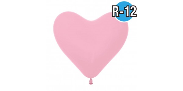 Heart 12"  Std Pink #009  (Fashion) ,  SL12HFS009