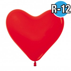 Heart 12" Std Red #015  (Fashion) ,  SL12HFS015