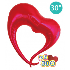 Ibrex Elegant Heart 30" Metallic Red (Non-Pkgd.)_160, TKF30EHP317101 