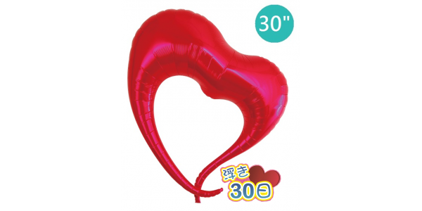 Ibrex Elegant Heart 30" Metallic Red (Non-Pkgd.)_160, TKF30EHP317101 