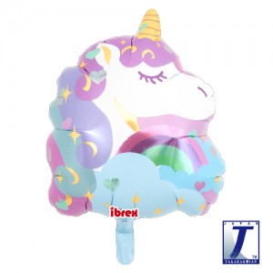 Ibrex Heart 14" Foil / Shape Unicorn (Non-Pkgd.), TKF14SI214508