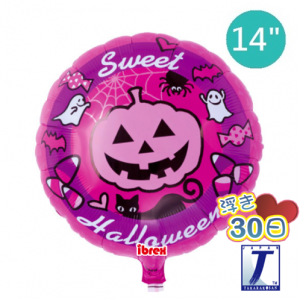 Ibrex Round 14" 圓型 Sweet Halloween Pumpkin (Non-Pkgd.), TKF14RI319605