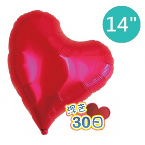 Ibrex Sweet Heart 14" 甜心形 Metallic Red (Non-Pkgd.), TKF14SHP317001 _220 