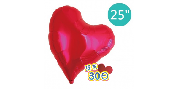 Ibrex Sweet Heart 25" 甜心形 Metallic Red (Non-Pkgd.) _160, TKF25SHP317401 