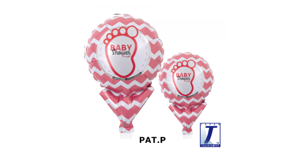 Upright Balloon 5"/ Printed_Baby Shower Girl (Non-Pkgd.), TK-UPB-I810515 