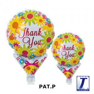 Upright Balloon 5"/ Printed_Thank You Yellow Bouquet (Non-Pkgd.), TK-UPB-I810528 